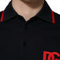 Dolce & Gabbana Black DG Logo Print Short Sleeve Polo T-shirt