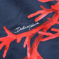 Dolce & Gabbana Blue Cotton Coral Logo Hooded Sweatshirt Sweater