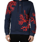 Dolce & Gabbana Blue Cotton Coral Logo Hooded Sweatshirt Sweater