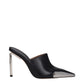 Off-White Black Leather High Heel Pumps