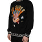 Dolce & Gabbana Black Super King Crew Neck Sweatshirt Sweater