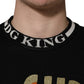 Dolce & Gabbana Black Super King Crew Neck Sweatshirt Sweater