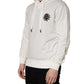 Dolce & Gabbana White Cotton Hooded Sweatshirt Sweater