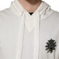 Dolce & Gabbana White Cotton Hooded Sweatshirt Sweater