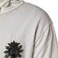 Dolce & Gabbana White Cotton Hooded Sweatshirt Sweater