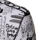 Dolce & Gabbana White Jersey Graffiti Print Balaclava Hood Sweater