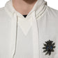 Dolce & Gabbana White Cotton Hooded Sweatshirt Sweater