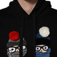 Dolce & Gabbana #dgfamily Black Cotton Hooded Men Sweatshirt Sweater