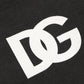 Dolce & Gabbana Black Cotton Logo Hooded Full Zip Sweater