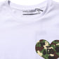 Dolce & Gabbana White Heart Shaped Camouflage Patch Men T-shirt