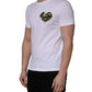 Dolce & Gabbana White Heart Shaped Camouflage Patch Men T-shirt