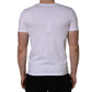 Dolce & Gabbana White Heart Shaped Camouflage Patch Men T-shirt