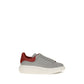 Alexander McQueen Gray Calf Leather Bos Taurus Platform Sneakers