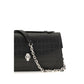 Alexander McQueen Black Calf Leather Bos Taurus Handbag