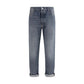 Brunello Cucinelli Gray Cotton Straight-Leg Jeans