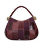 Roberto Cavalli Purple Leather Handbag