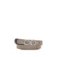 Ferragamo Gray Calf Leather Bos Taurus Regular Belt