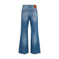 Valentino Blue Cotton Straight-Leg Jeans