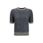 Balmain Blue Polyamide Sweater