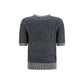 Balmain Blue Polyamide Sweater