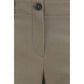 Brunello Cucinelli Brown Cotton Flared Pants