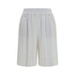 Brunello Cucinelli White Cotton Bermuda Shorts