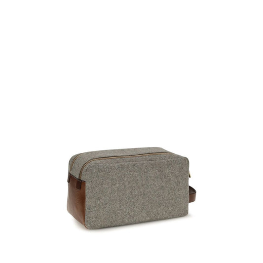 Brunello Cucinelli Gray Wool Oves Aries Other Accessories