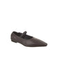 Brunello Cucinelli Brown Leather Ballet Flats