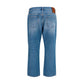 Valentino Blue Cotton Straight-Leg Jeans