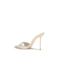 Paris Texas Beige Calf Leather Bos Taurus Stiletto Heel Sandals
