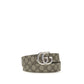 Gucci Beige Calf Leather Bos Taurus Regular Belt