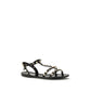 Valentino Garavani Black Rubber Flat Sandals