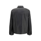 Prada Black Lamb Ovis Aries Aries Leather Jacket