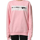 Philippe Model Pink Cotton Logo Long Sleeves Pullover Sweater