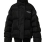 Dolce & Gabbana Black DGVIB3 Embroidered Padded Puffer Jacket