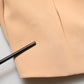 CO|TE Dark Green Beige Polyester Overcoat Women Blazer Jacket