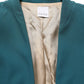 CO|TE Dark Green Beige Polyester Overcoat Women Blazer Jacket