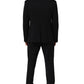 Dolce & Gabbana Black Wool Slim Fit Formal Men 2 Piece Suit