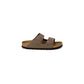 Birkenstock Brown Leather Flat Sandals