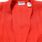 Celine Red Wool Knit ButtonEmbellished Cardigan Sweater