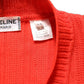 Celine Red Wool Knit ButtonEmbellished Cardigan Sweater