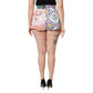 Dolce & Gabbana Multicolor High Waist Women Hot Pants Shorts