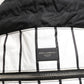Dolce & Gabbana Black White Striped Polyester Drawstring Backpack Men Bag