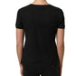 Dolce & Gabbana Black DG Logo Cotton Round Neck Tee T-shirt