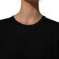 Dolce & Gabbana Black Wool Crew Neck Short Sleeves T-shirt