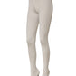 Dolce & Gabbana White High Heels Pumps Jersey Tights Shoes