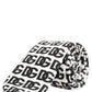 Dolce & Gabbana White Black Logo Monogram Wide Adjustable Men Necktie Tie
