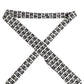 Dolce & Gabbana White Black Logo Monogram Wide Adjustable Men Necktie Tie