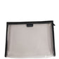 Dolce & Gabbana Transparent PVC Clutch Pouch Purse Branded Logo Plaque Bag