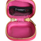 Dolce & Gabbana Pink Lamb Leather Embossed Logo Holder Airpod Case
